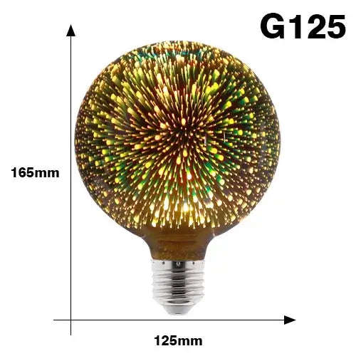 3D Fireworks LED Edison Bulb