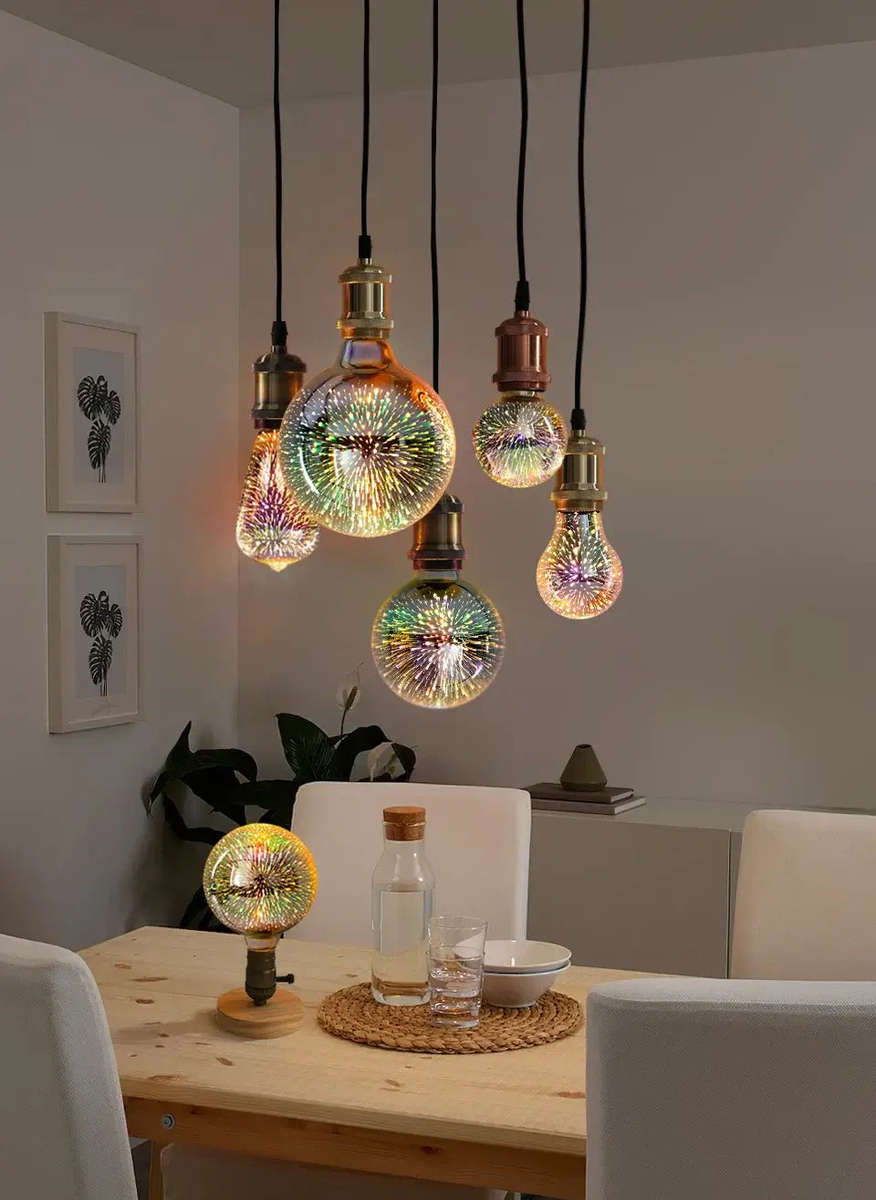 3D Fireworks LED Edison Bulb