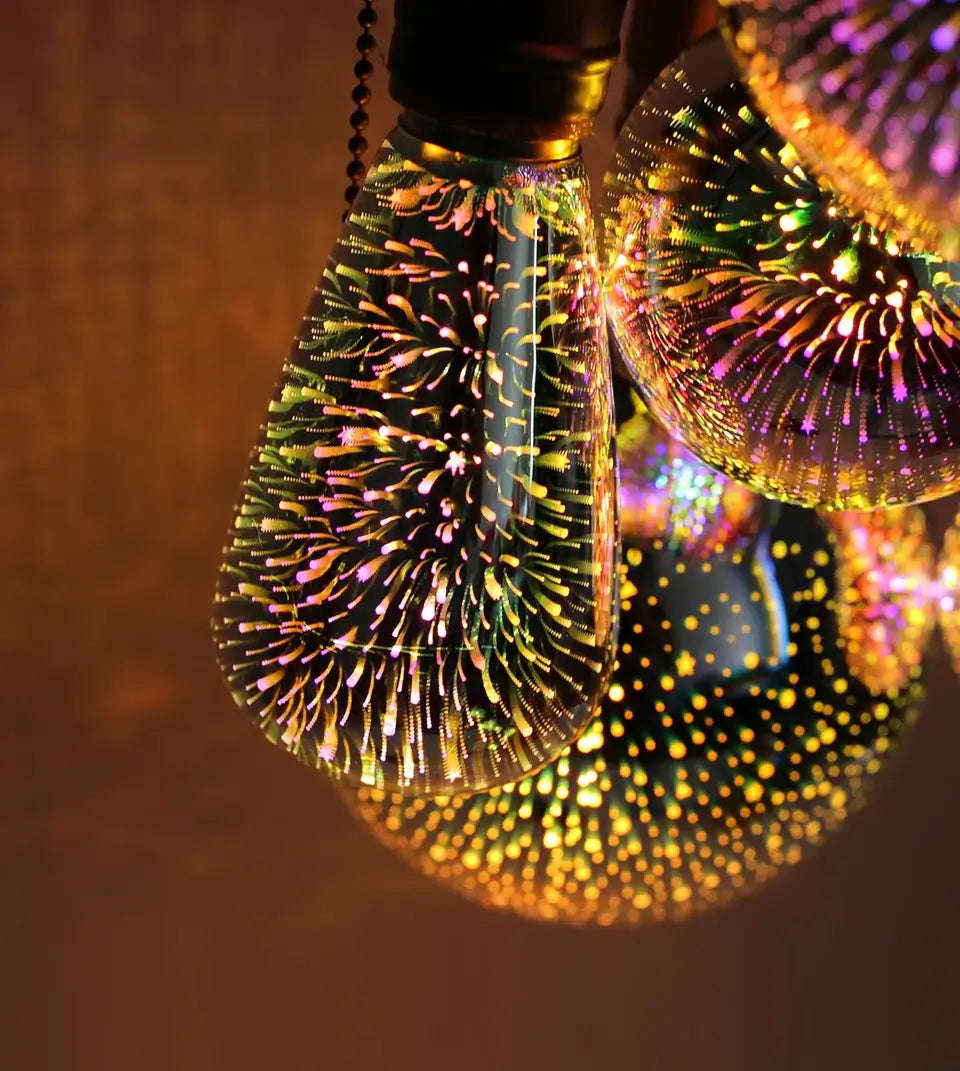 3D Fireworks LED Edison Bulb
