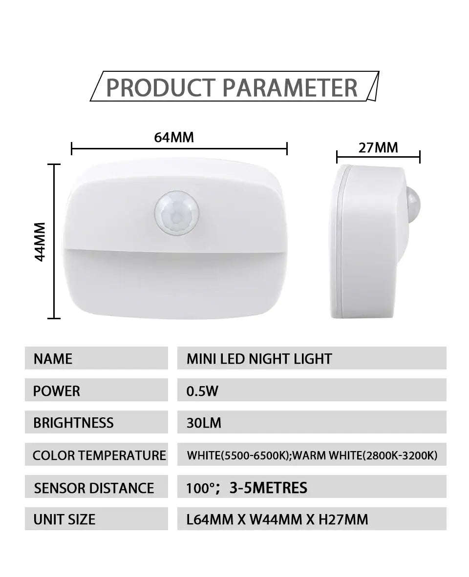 Smart Motion Sensor LED Night Light