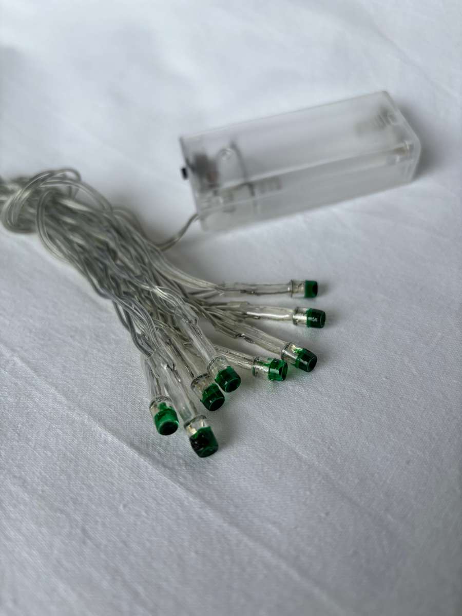 Battery lights - Turquoise 2m