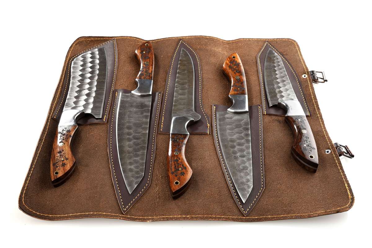 HANDMADE 5 PIECE CHEFF SET - WOOD & GRIND