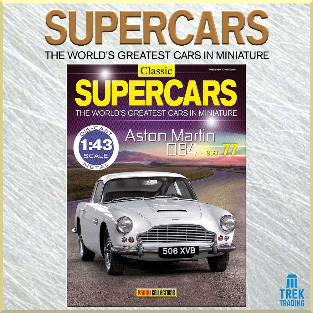 Supercars Collection 77 Aston Martin DB4 1958 with Magazine