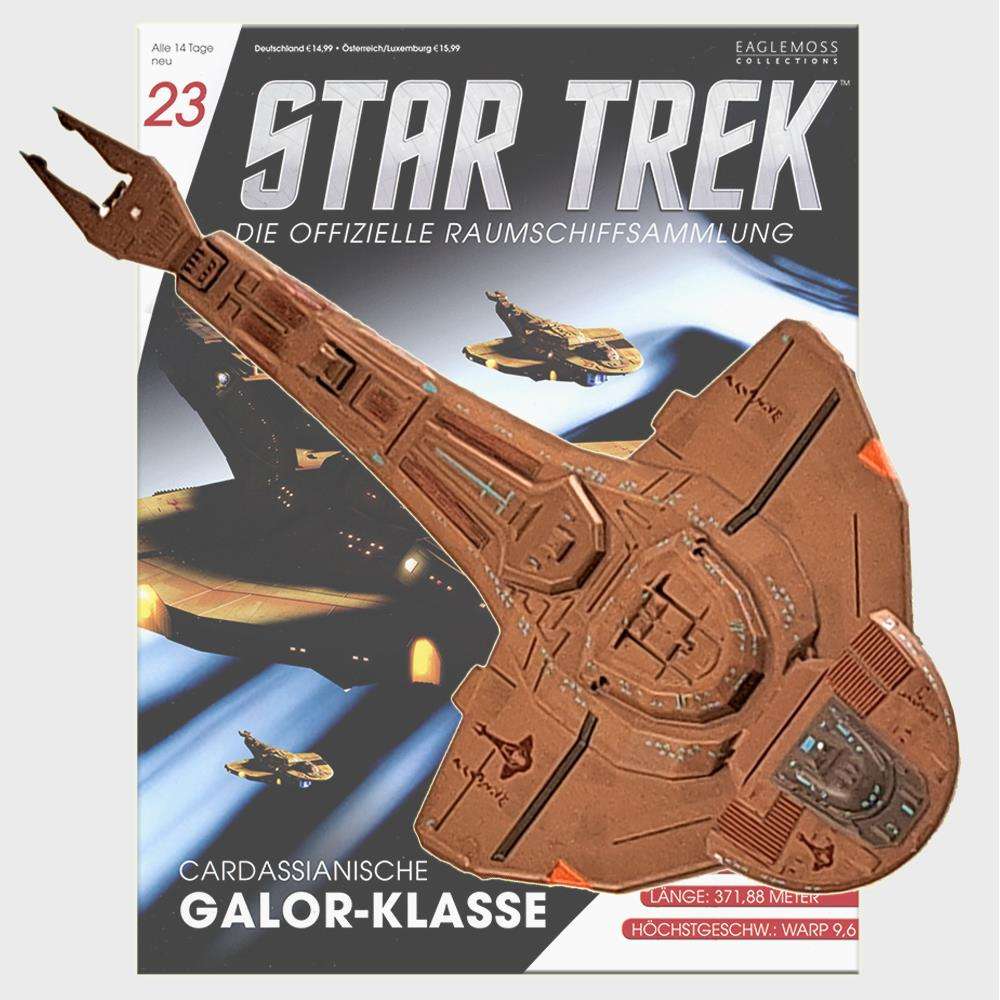 Star Trek Starships Collection - 13.9cm Cardassian Galor Class - Issue 23 with German Magazine