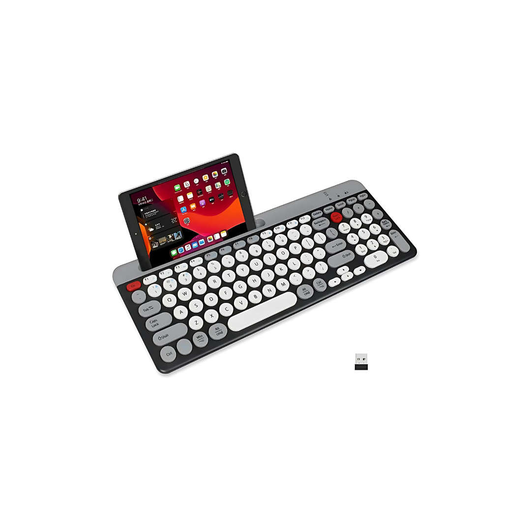 Andowl Mini Wireless Keyboard - Compatible With Android, Windows, IOS & Mac - QK8066