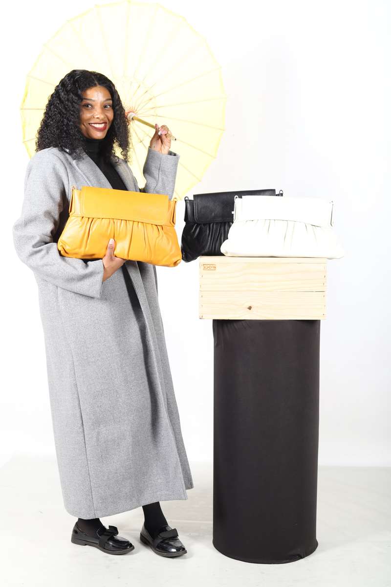Flip envelope clutch bag
