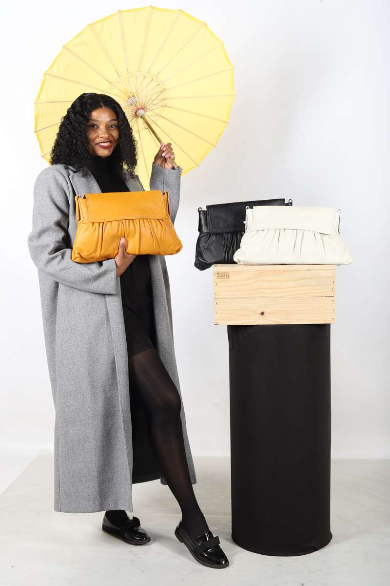 Flip envelope clutch bag