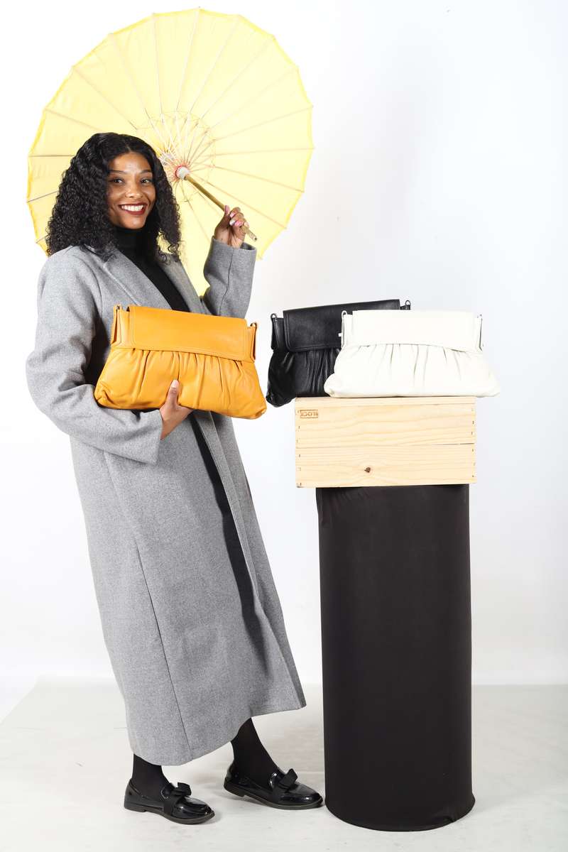 Flip envelope clutch bag