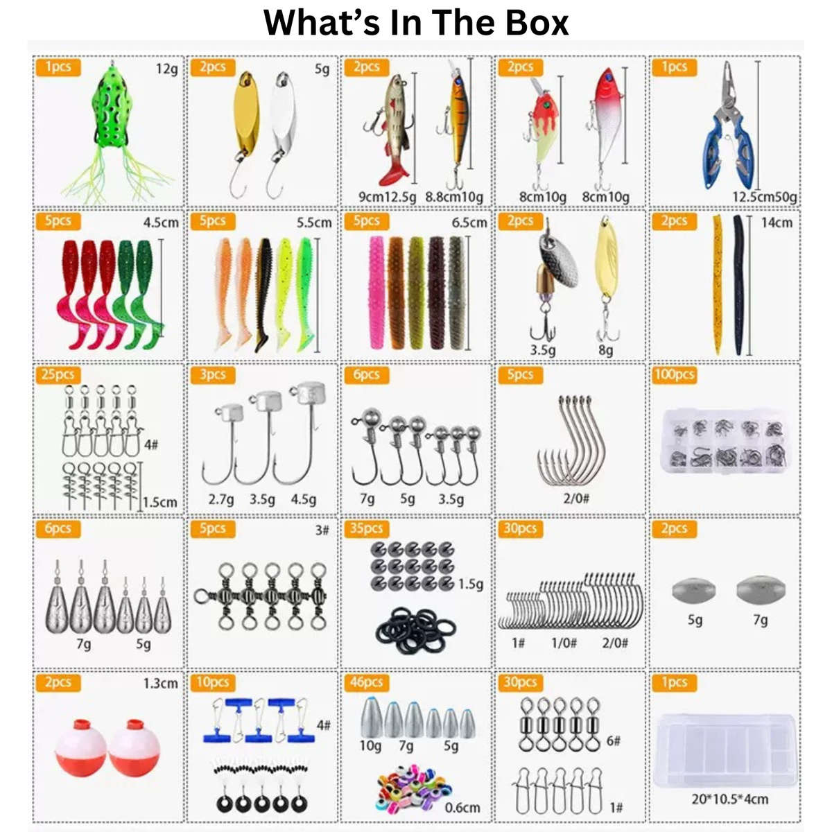 332 Piece Fishing Tackle Kit | Lures, Hooks, Baits  South Africa