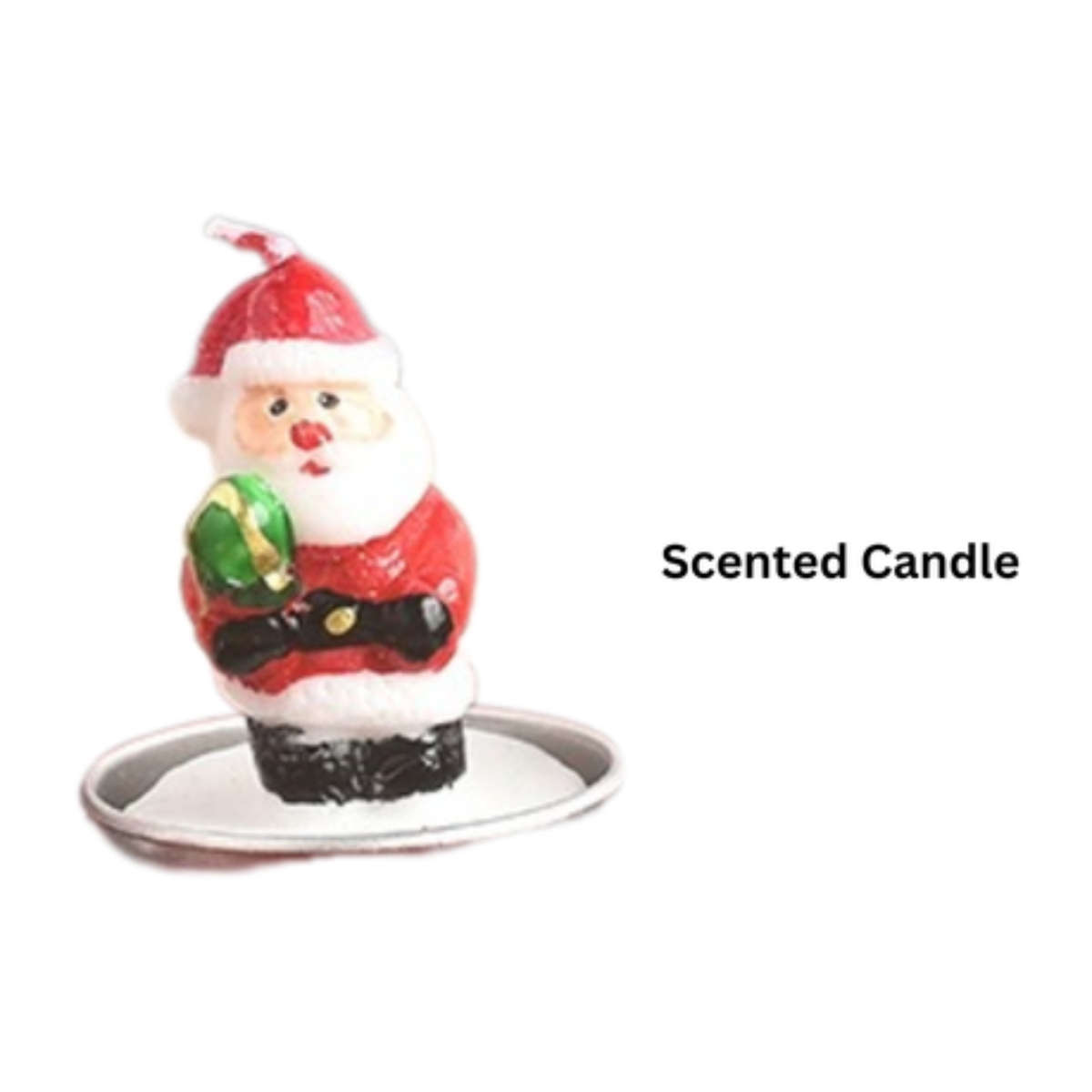Santa Scented Candles - Festive Christmas Candles Pack of 3 - SA