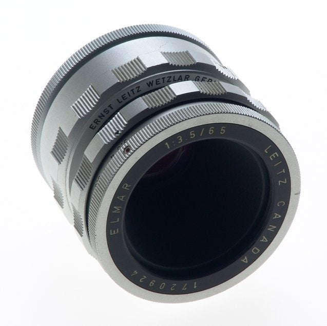 CANADA LEITZ ELMAR 1:3.5/65mm CHROME VISOFLEX LENS f=65mm WITH 16464 K MOUNT NR