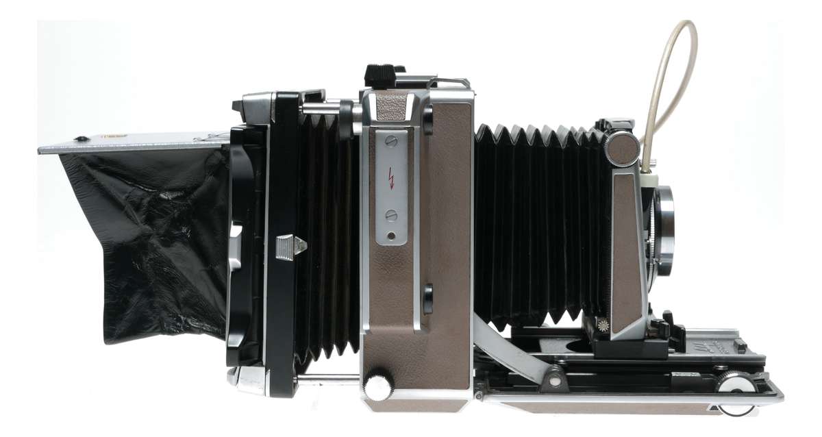 Linhof Super Technika IV 4x5 field camera Symmar 5.6/150mm lens Grip set