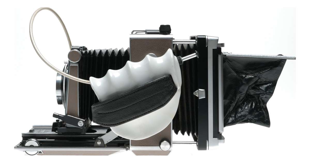 Linhof Super Technika IV 4x5 field camera Symmar 5.6/150mm lens Grip set