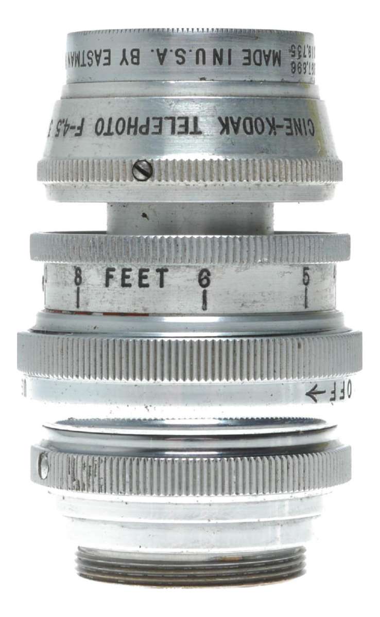 Kodak Cine-Ektar 3 inch f/1.4 Telephoto Lens C-mount vintage