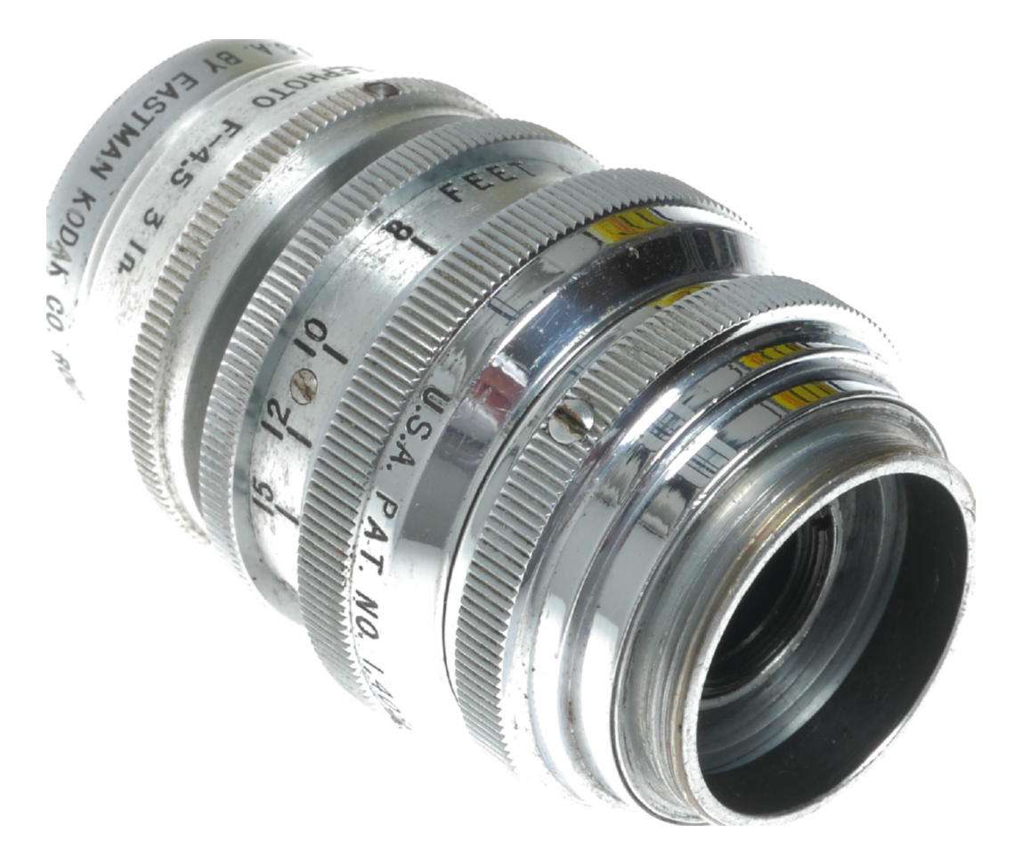 Kodak Cine-Ektar 3 inch f/1.4 Telephoto Lens C-mount vintage