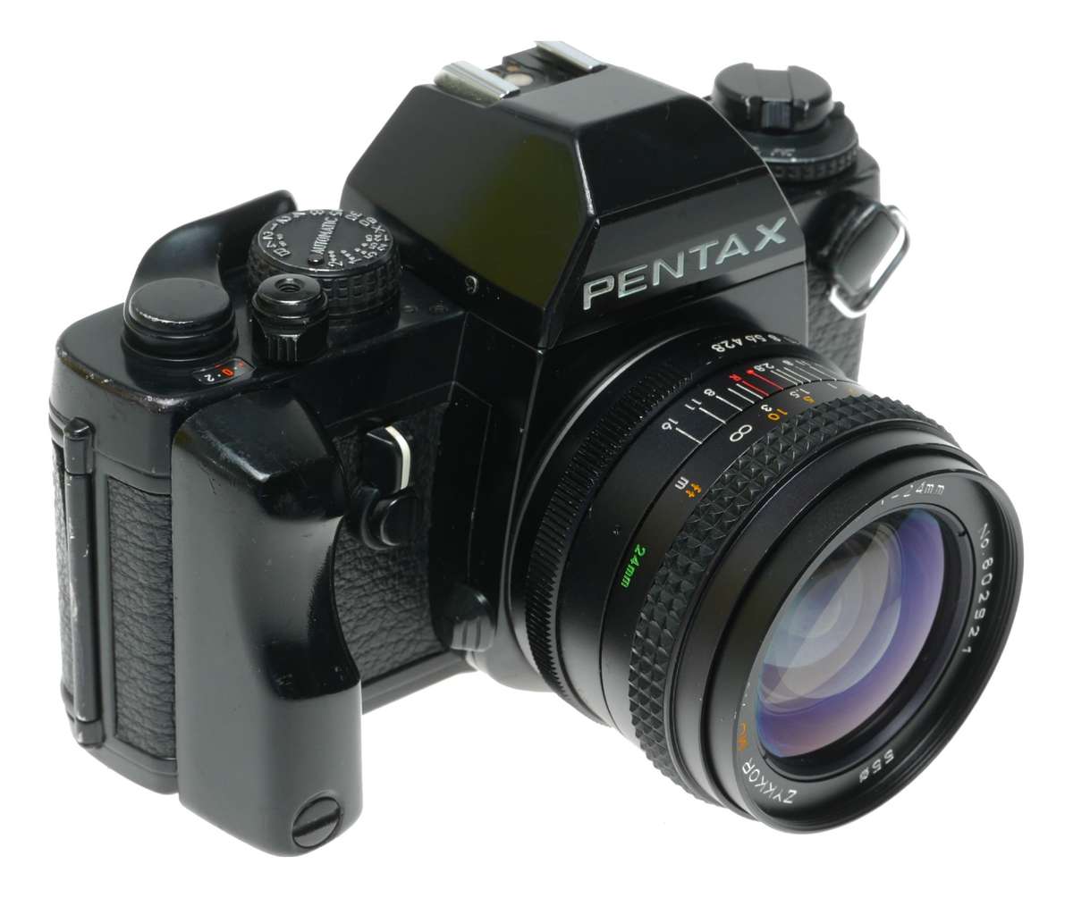 Pentax LX camera with MC Auto 24mm f/2.8 Prime Lens