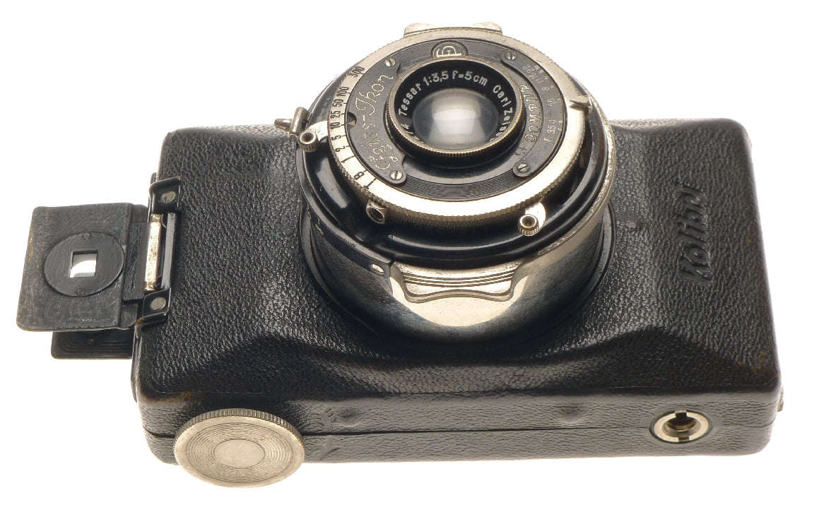 Zeiss ikon kolibri 523/18 compact 3x4cm camera tessar 1:3.5 f=5cm