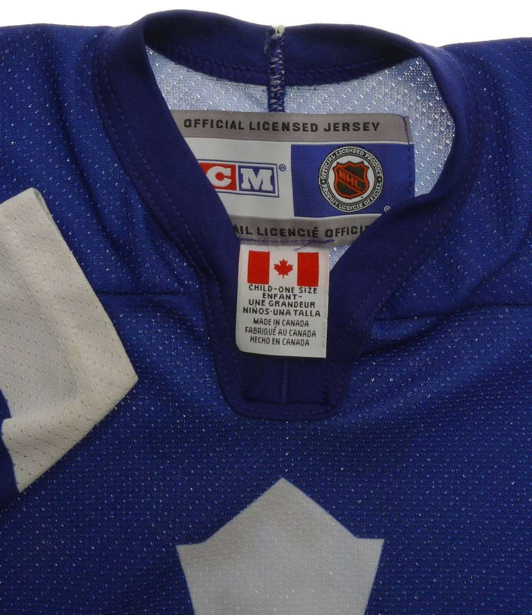 Toronto authentic maple leafs ice hockey fan shirt kids 5-7yrs ccm canada nice
