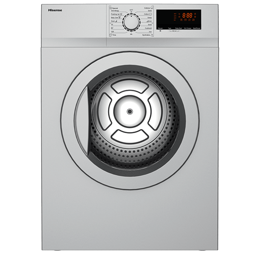 Hisense 8kg Dryer, Air Vented, 15 Auto Programs, Anti Creasing, Intelligent LED, Child Lock, 24hr...