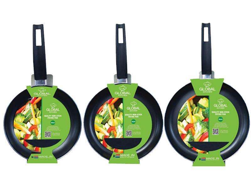 Global Kitchen Frying Pan 3 Piece Set