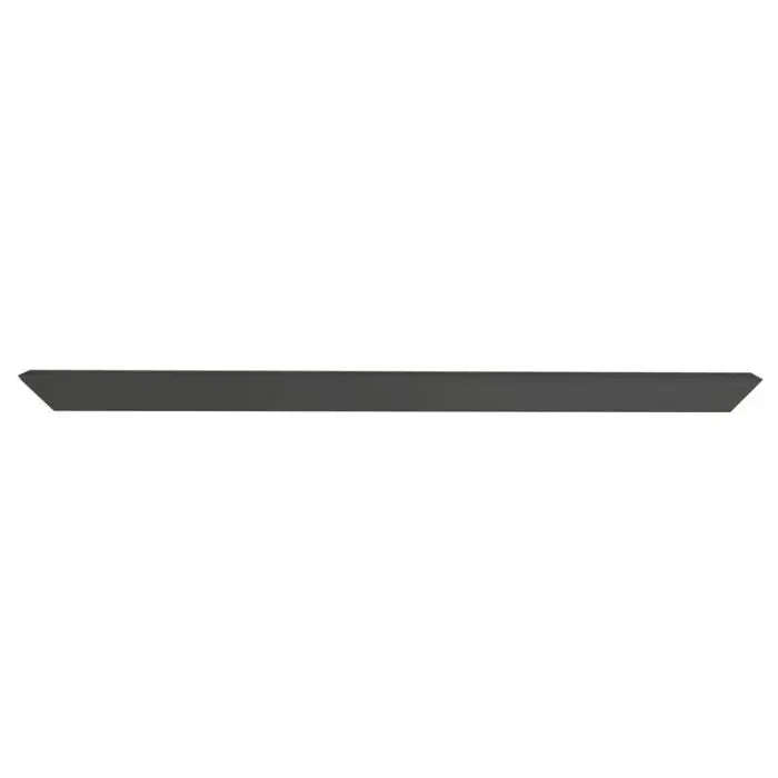 Door Profile With Cover, Black, 3 Meter