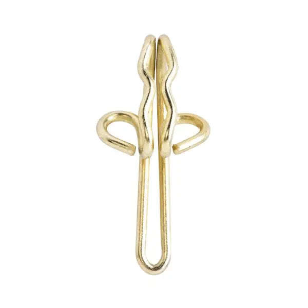 R7 Hooks, Brass, 50 Pieces