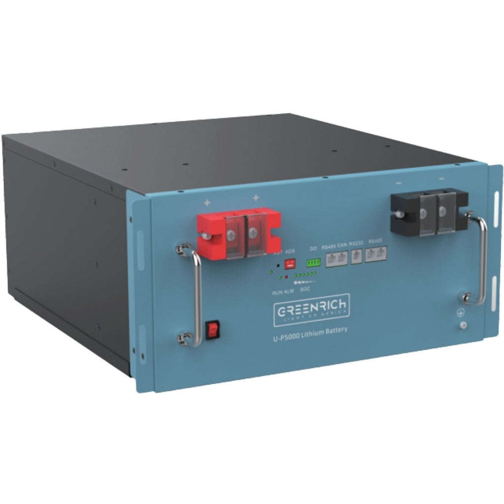 Greenrich UP5000 lithium 4.95kWh (1.5C 7.5kW) 48V rackmount battery