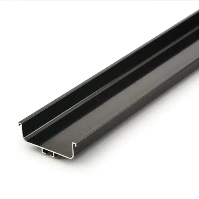 Gola System, U Profile, Aluminium, Black, 3 Meter