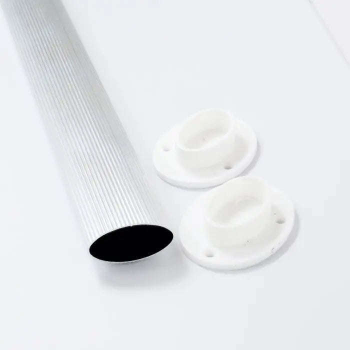 Oval Rail, Aluminium, 1.5 Meter, Includes Holders