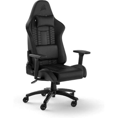 CORSAIR TC100 RELAXED Gaming Chair - Black/Black Premium Breathable Fabric