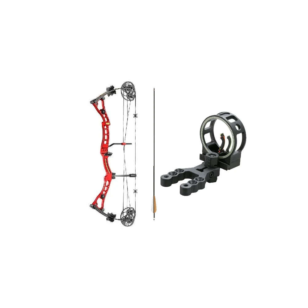 Ek Archery Axis 30-70LB - Red Compound Bow Combo