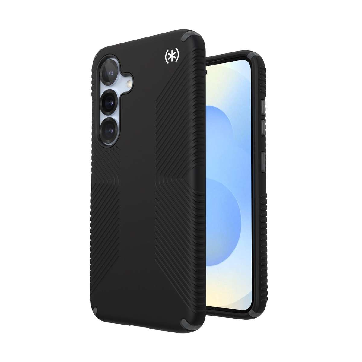 Speck Presidio2 Grip Case - Samsung Galaxy S25 - Black/Slate Grey