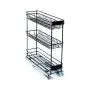 Base Mounted Pull Out, 3 Tier, Black, 200 Unit