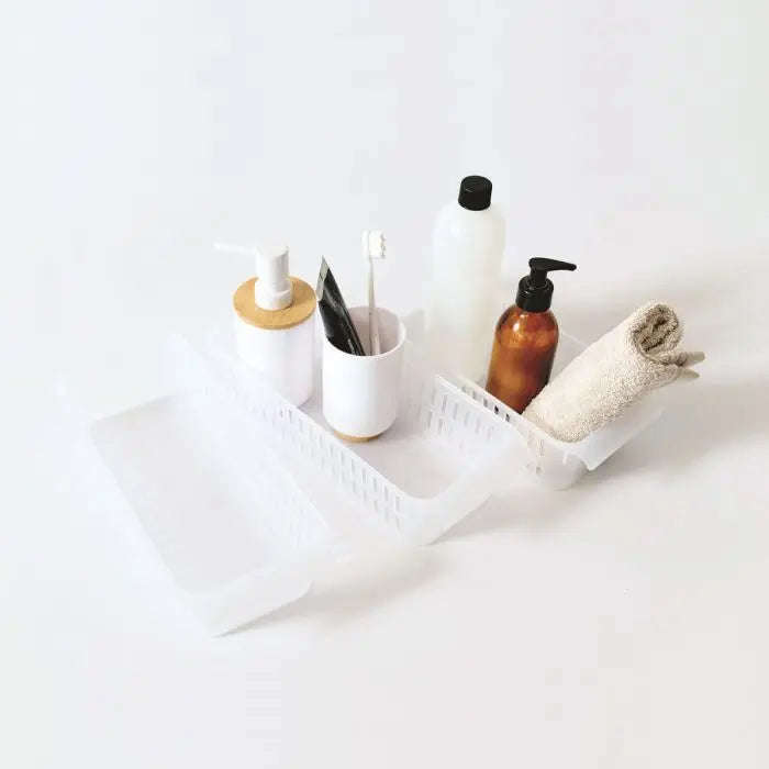 Storage Basket, Clear, 3 Pieces