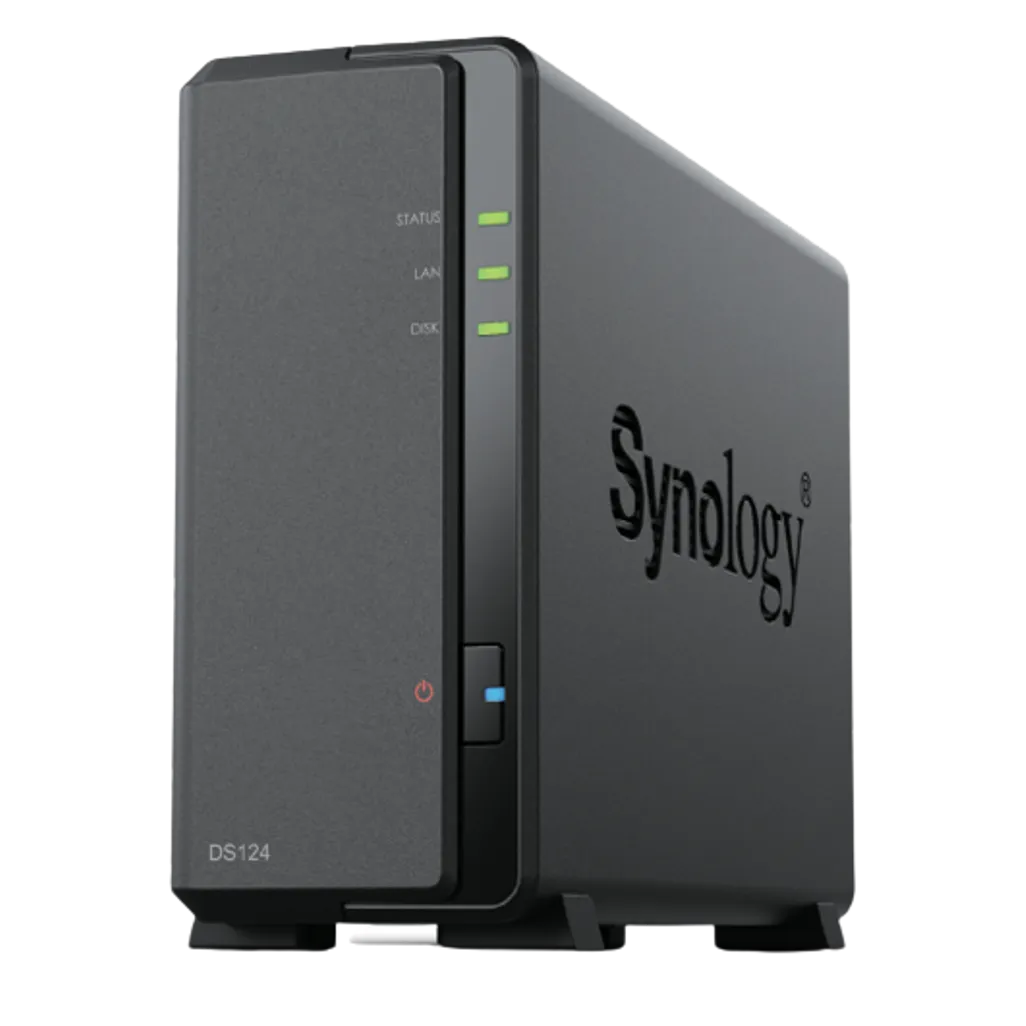 Synology DiskStation DS124, NAS, Desktop, Realtek, RTD1619B, 1 GB, DDR4
