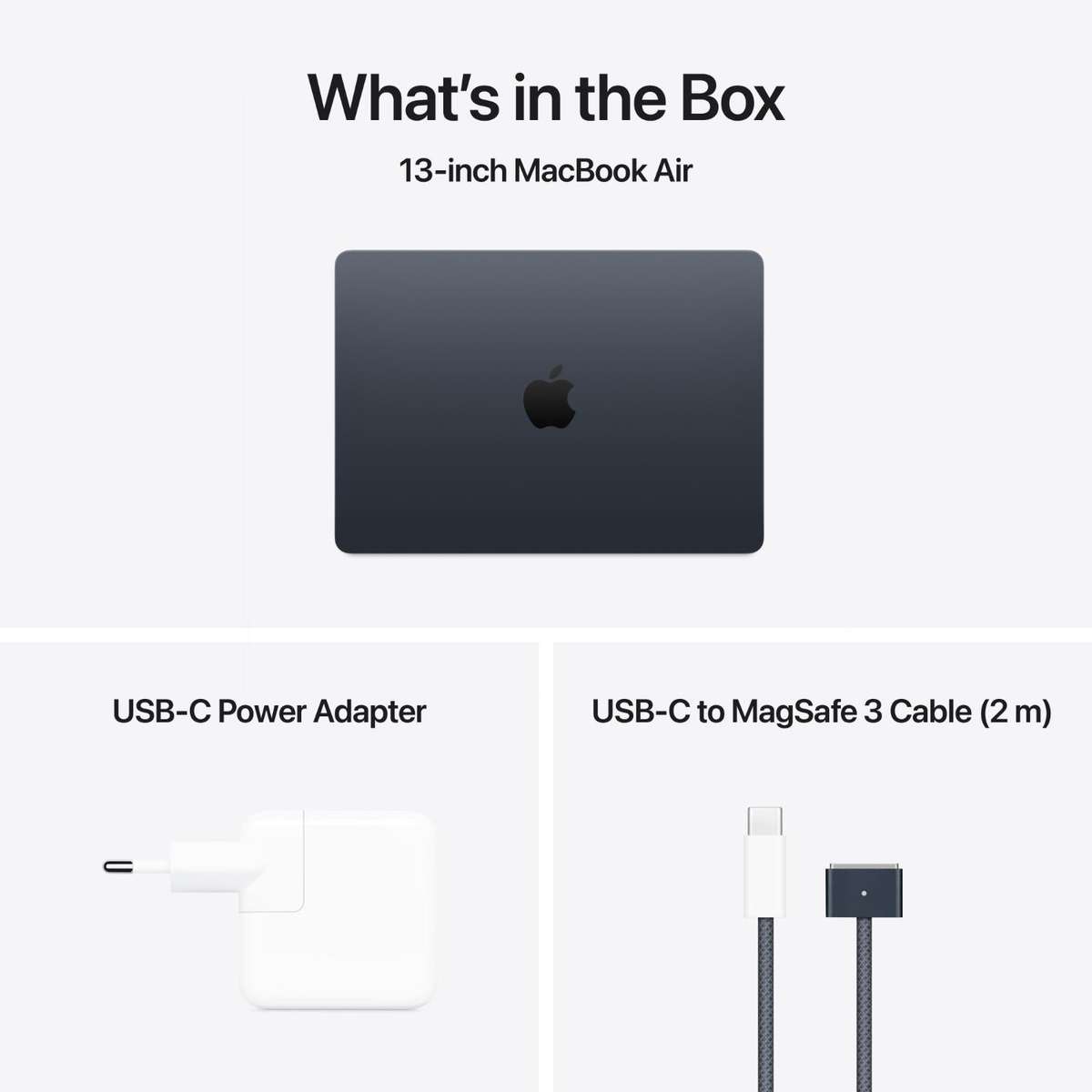 13-inch MacBook Air Apple M4 chip with 10-core CPU and 8-core GPU, 16GB, 256GB SSD - Midnight