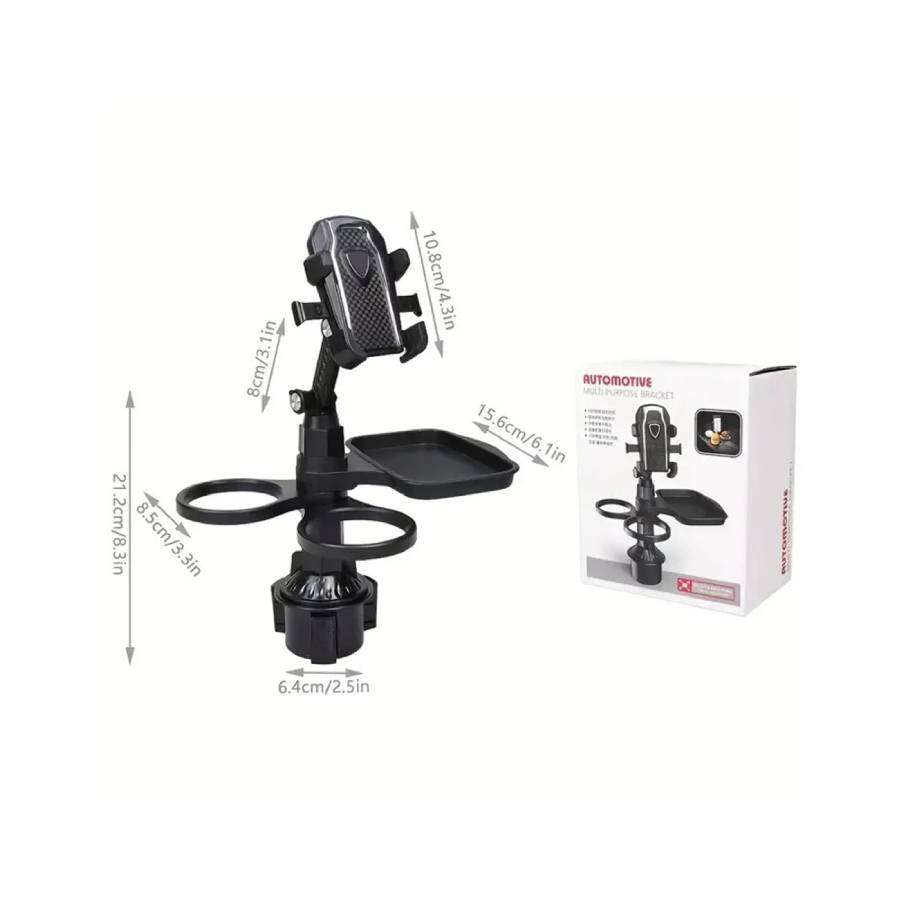 5 in 1 Adjustable Car Cup Holder Tray with Bracket