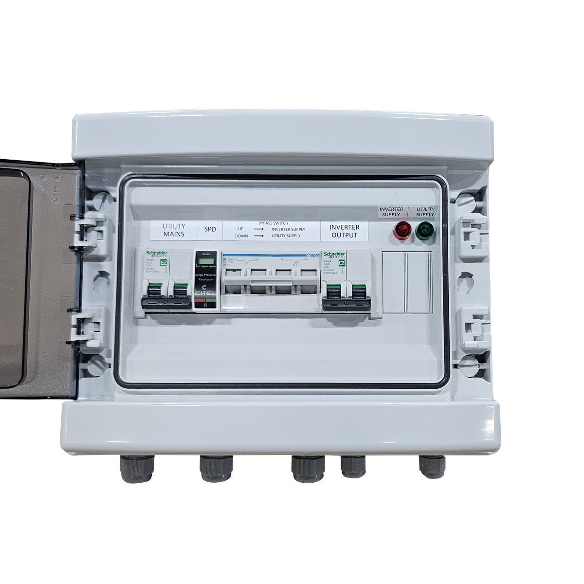 AC Protection box, 32A inverter input, 6kVA