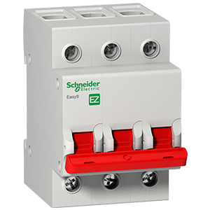 Schneider Easy9 Isolator 3 Pole 63A 400V EZ9S16363