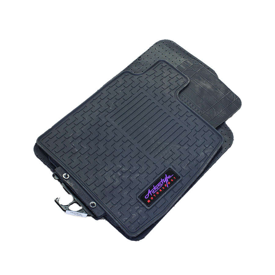Premium Rubber Floor Mats with Autostyle Logo (5piece Set)