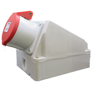 CEE Industrial Socket IP44 Surface Mounted 4 Pin 32A 380V 112346