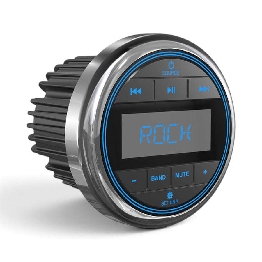 Marine Tech MS-15RV Round Face Ip5 Med Player for Boats/ATV/Offroad