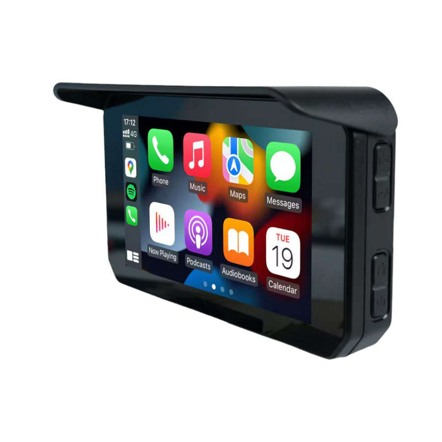 5 Motorcycle Media Screen with Apple Carplay/Android Auto Dual Camera & Tyre Pressure Monitor