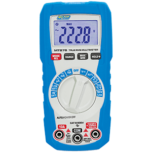 Major Tech Multimeter 600V AC/DC True RMS MT876
