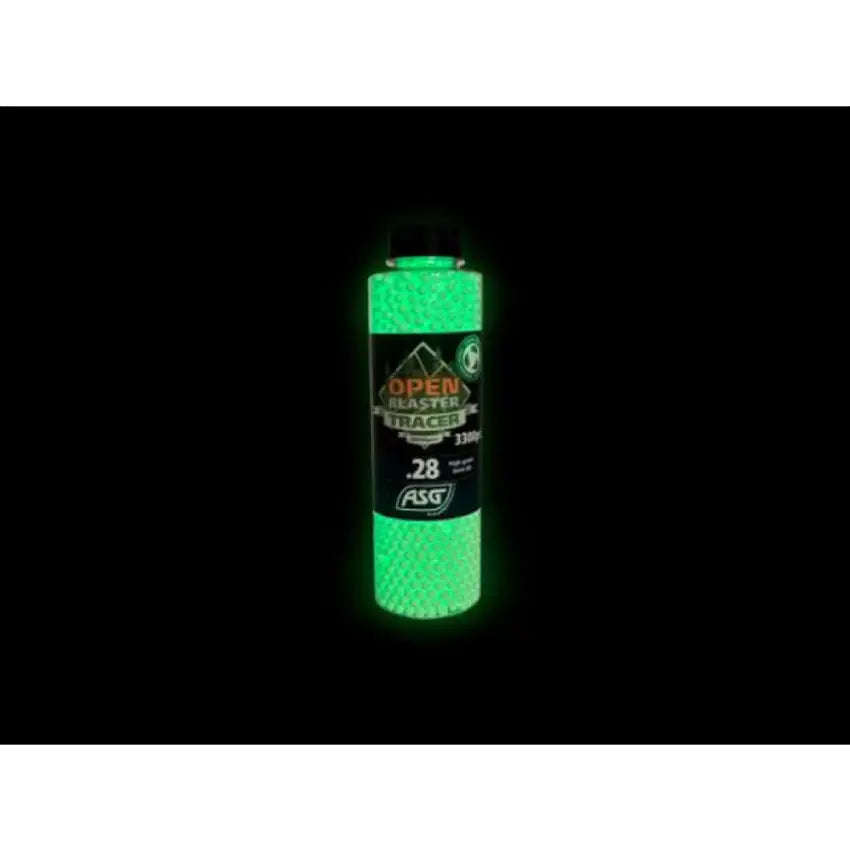 ASG 19408 Open Blaster Tracer Airsoft BBs 0.28g 3300ct Green