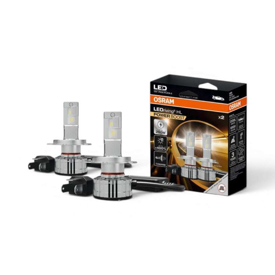 Osram PowerBoost LED Bulbs  H4/H19 48w/12v (Pair)