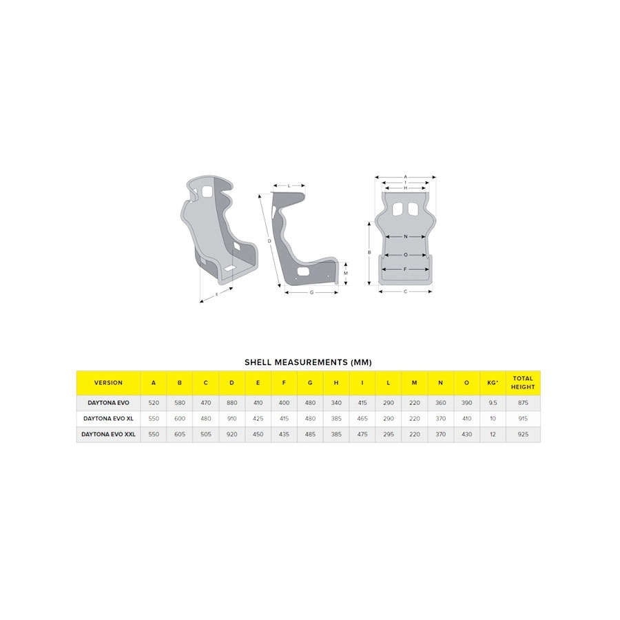 MOMO Daytona Evo Racing Seat  Large (Pair)