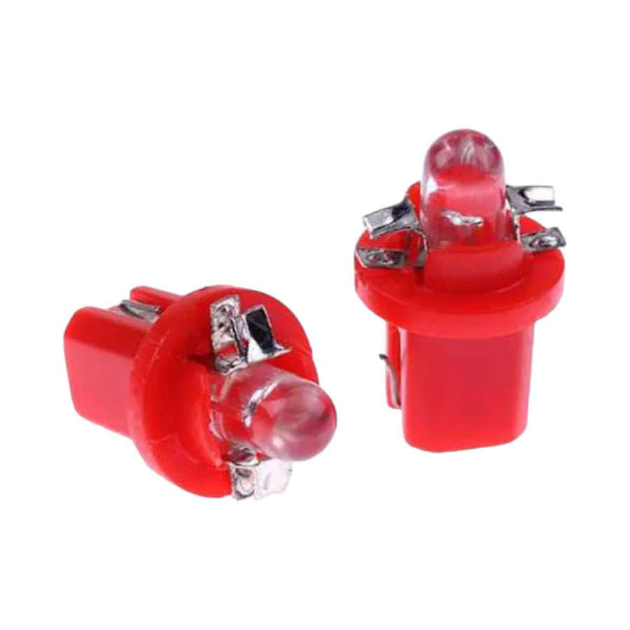 T5 SMD 5 LED Instrument Cluster Bulbs  Pair (Red)
