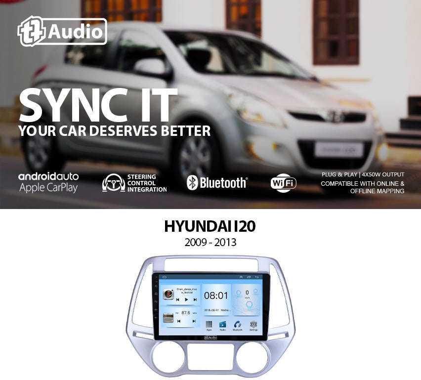 TT Audio 9 replacement radio for HYUNDAI i20 2014-2020 (CLASS D)