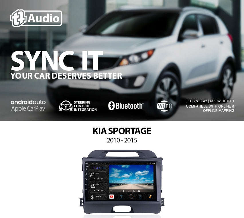TT Audio 9 replacement radio for KIA Sportage 2010-2015 (4G ULTRA)